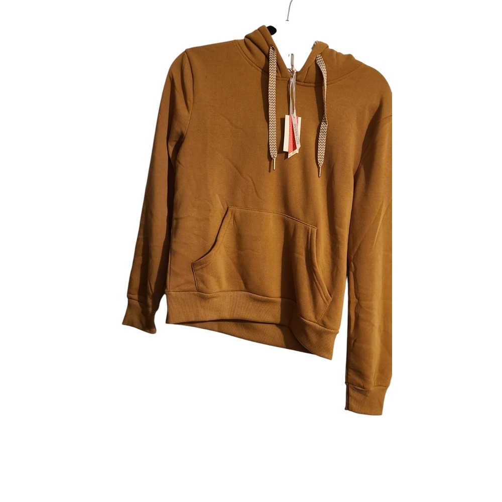 Red Marine Hooded Sweatshirt Size Medium. Mustard color